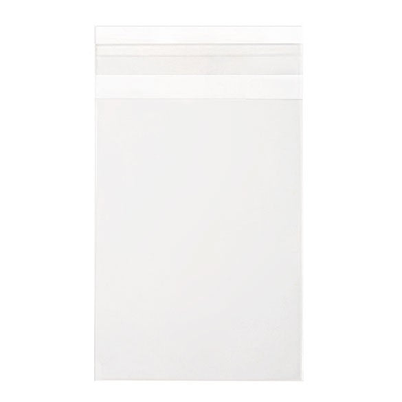 Sachet plastique transparence cristalline 9,5x13+4cm avec Rabat Adhésif (100 pièces) [B3X5]