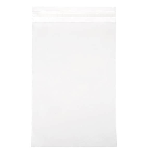Sacchetto di plastica trasparente 41.7x51cm con chiusura adesiva (250 pezzi) [VL16]