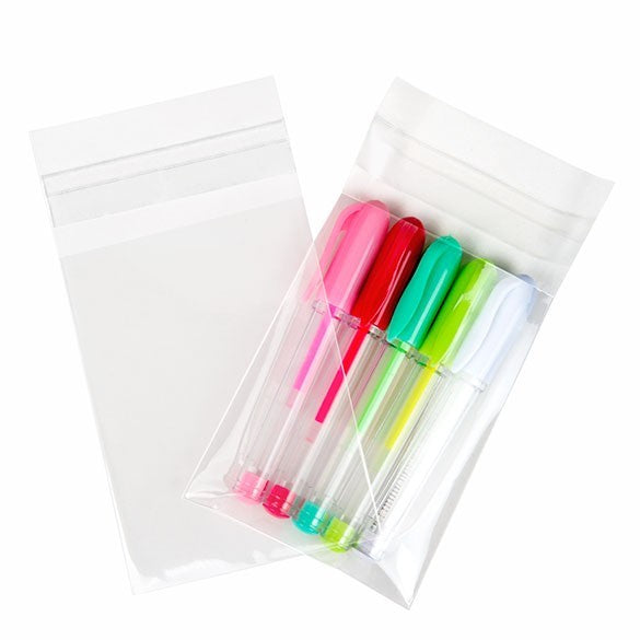 Sachet plastique à rabat avantageux transparence cristalline 6.4x8.9cm (250 pièces) [VL2]