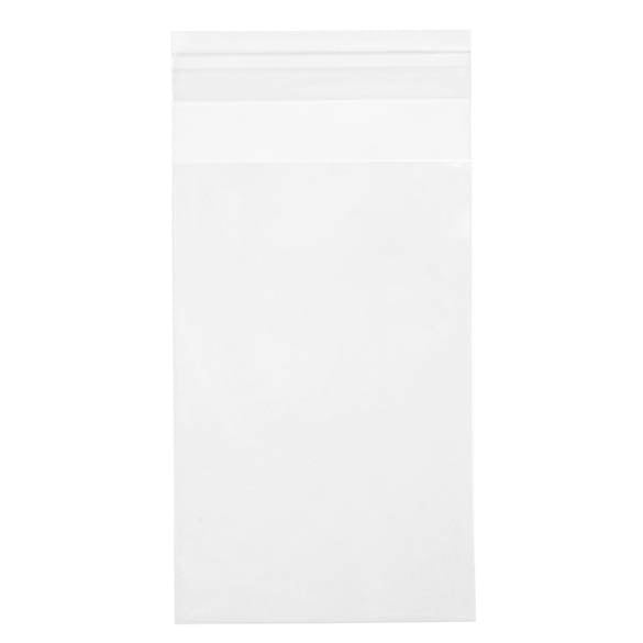 Sacchetto di plastica trasparente 8.5x13cm con chiusura adesiva (100 pezzi) [B3]