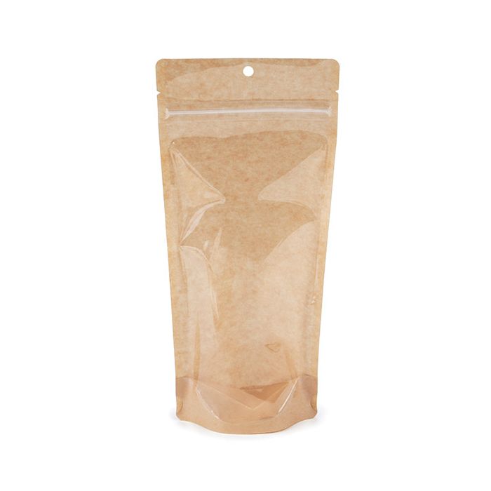 Doypack Kraft 10.8x6x23.8 (100 pièces) [ZBGKC1N]