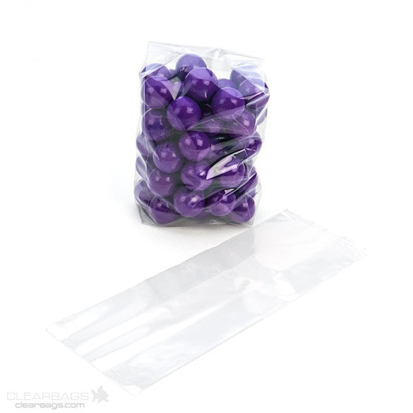 Sacchetto trasparente 8.9x5.7x24.8cm con soffietto (100 pezzi) [GB25]