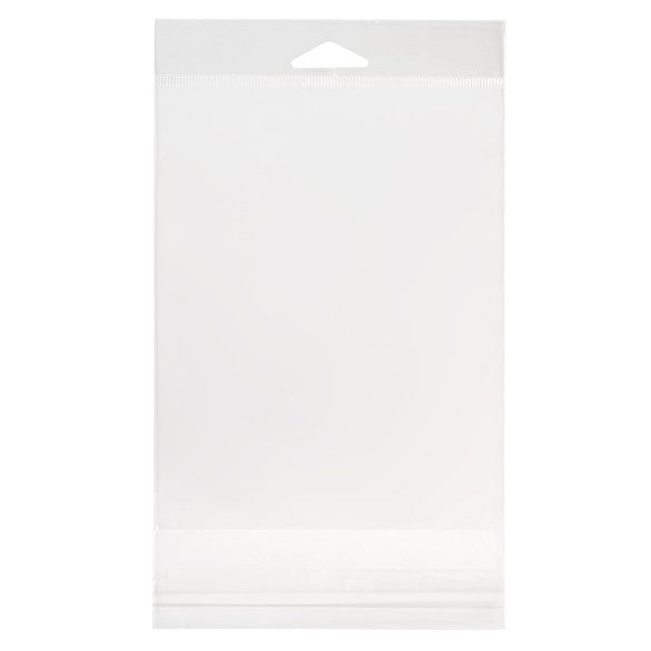 Headerbeutel Transparent 13.5x17.1cm Wiederverschließbar (100 Stück) [HB6B1]