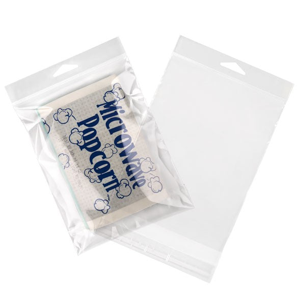 Headerbeutel Transparent 13x17.1cm Wiederverschließbar (100 Stück) [HB6B2]