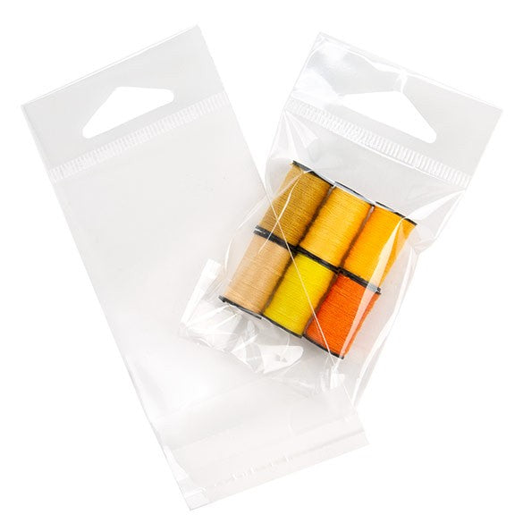 Sachet à trou de suspension refermable à transparence cristalline 5.7x7.6cm (100 pièces) [HB2X3S]