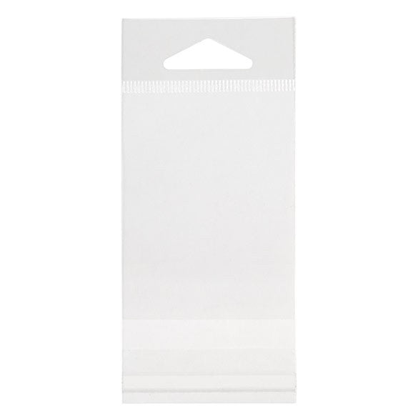 Sachet à trou de suspension refermable à transparence cristalline 5.7x7.6cm (100 pièces) [HB2X3S]