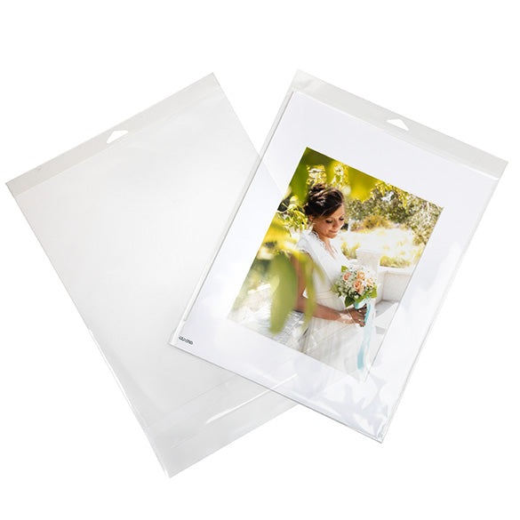 Sacchetti con foro di sospensione 29.1x36.2cm con chiusura di protezione (100 pezzi) [HB11PC]