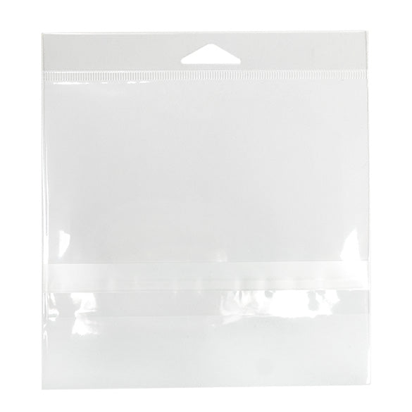 Headerbeutel Transparent 15.9x11.4cm mit Schutzverschluss (100 Stück) [HB46PC]