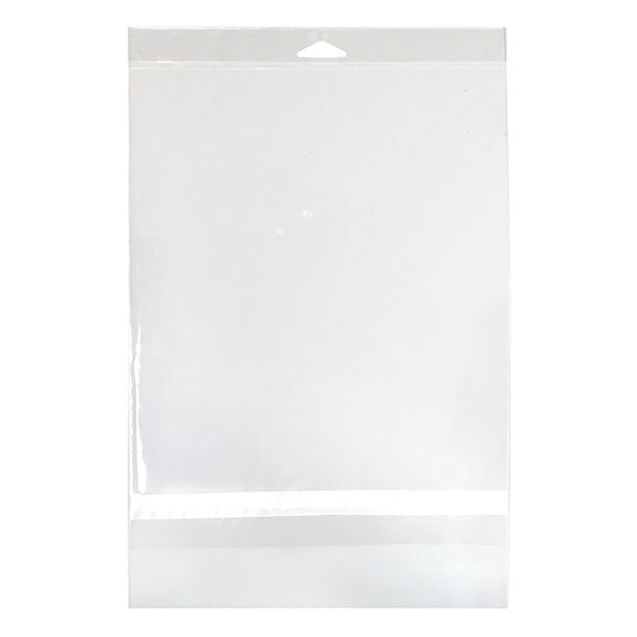 Headerbeutel Transparent 22.7x28.3cm mit Schutzverschluss (100 Stück) [HB811PC]
