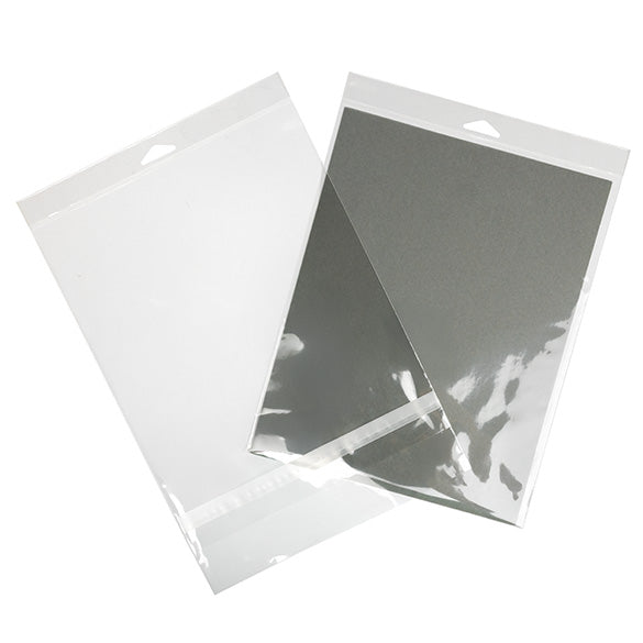 Headerbeutel Transparent 22.7x28.3cm mit Schutzverschluss (100 Stück) [HB811PC]