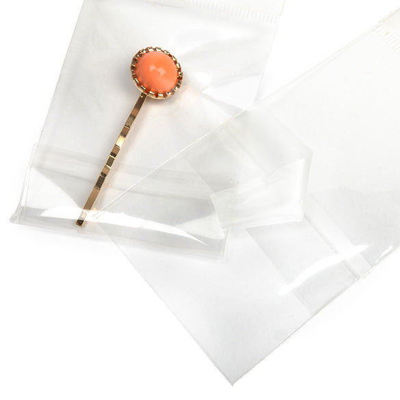 Sachet à trou de suspension refermable à transparence cristalline 5.7x7.8cm (100 pièces) [HB2X3SPC]