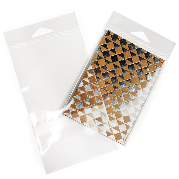 Headerbeutel Transparent 9.7x13.2cm mit Schutzverschluss (100 Stück) [HB3X5PC]