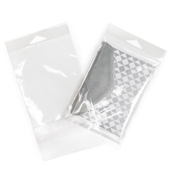 Sachet à trou de suspension refermable à transparence cristalline Fermeture sécurisée 10.8x15.6cm (100 pièces) [HB4X6PC]