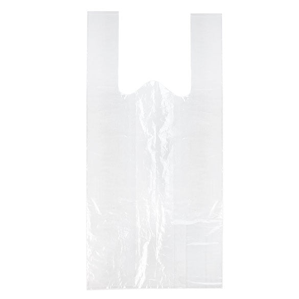 Sac cabas plastique transparent 36,9x26,7x76,2cm (100 pièces) [CHB2]