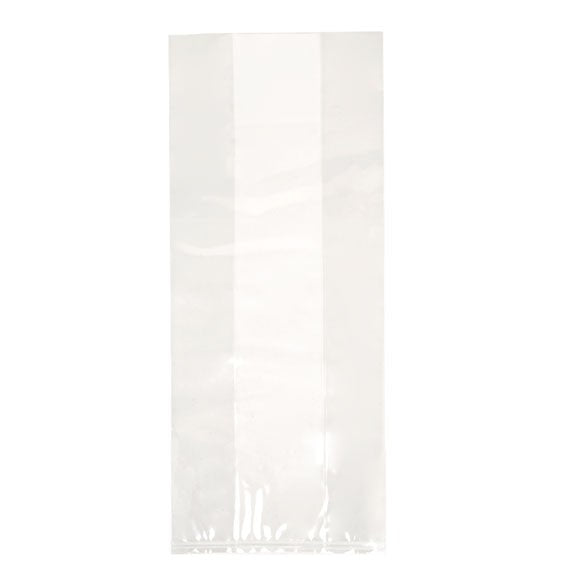 Sacchetto trasparente 12,5x7x30cm con soffietto (100 pezzi) [GB1]
