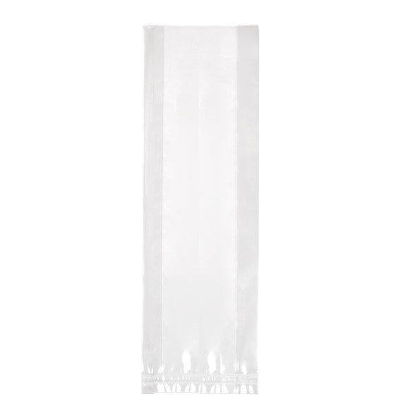 Sac à soufflet transparence cristalline 9.5x3,2x30.5 cm (100 pièces) [GB2]