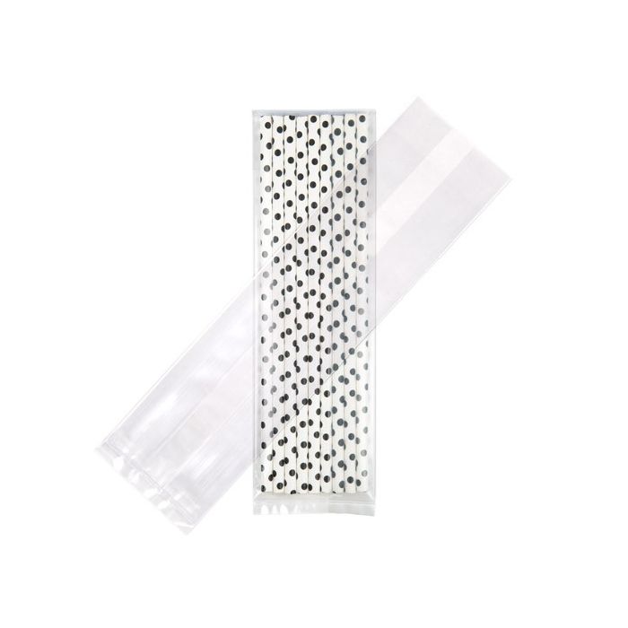 Plastic Bags 6.4x5.1x24.8cm with side gusset