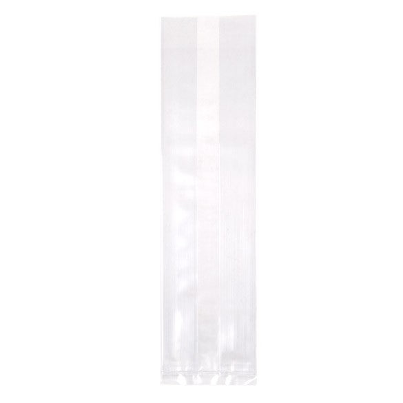 Sacchetto trasparente 6.4x5.1x24.8cm con soffietto (100 pezzi) [GB22]