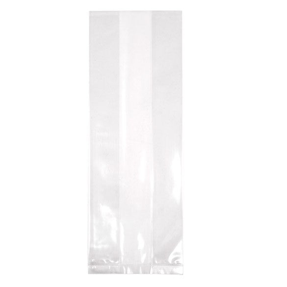 Sacchetto trasparente 8.9x5.7x24.8cm con soffietto (100 pezzi) [GB25]