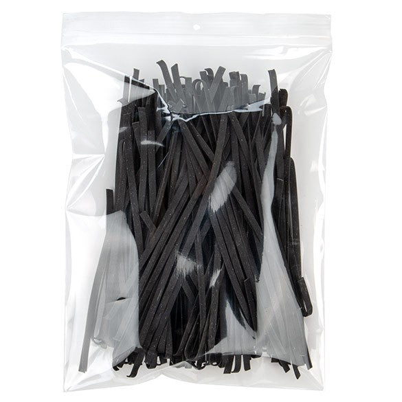 Sachet zip à transparence cristalline 100 microns avec trou pour suspension 22,9x30,5cm (100 pièces) [Z4R912]