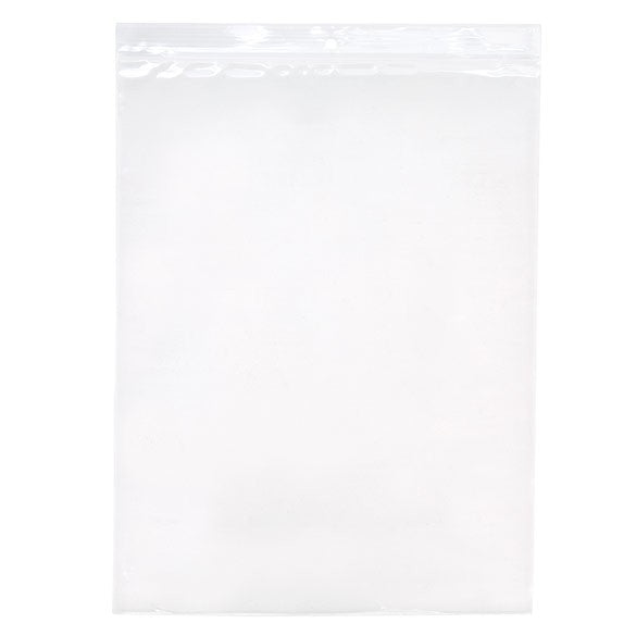 Sachet zip à transparence cristalline 100 microns avec trou pour suspension 22,9x30,5cm (100 pièces) [Z4R912]