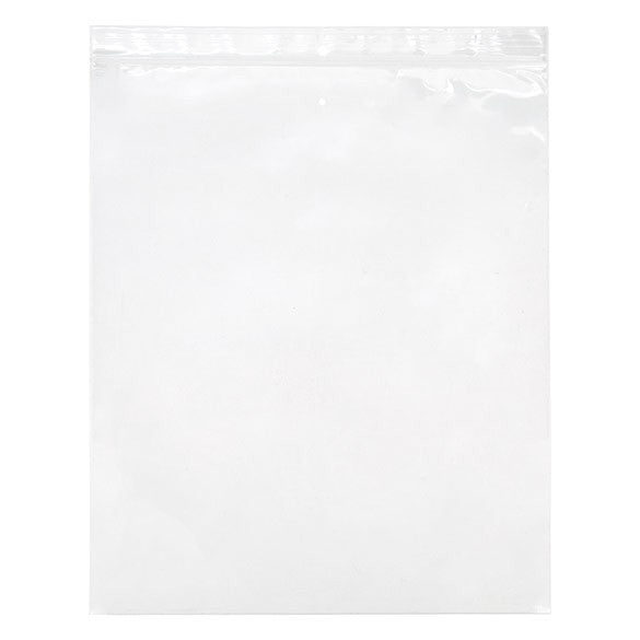 Sachet zip à transparence cristalline avec trou de suspension européen + trou d'aération 25,4x30,5cm (100 pièces) [ZR1012V]