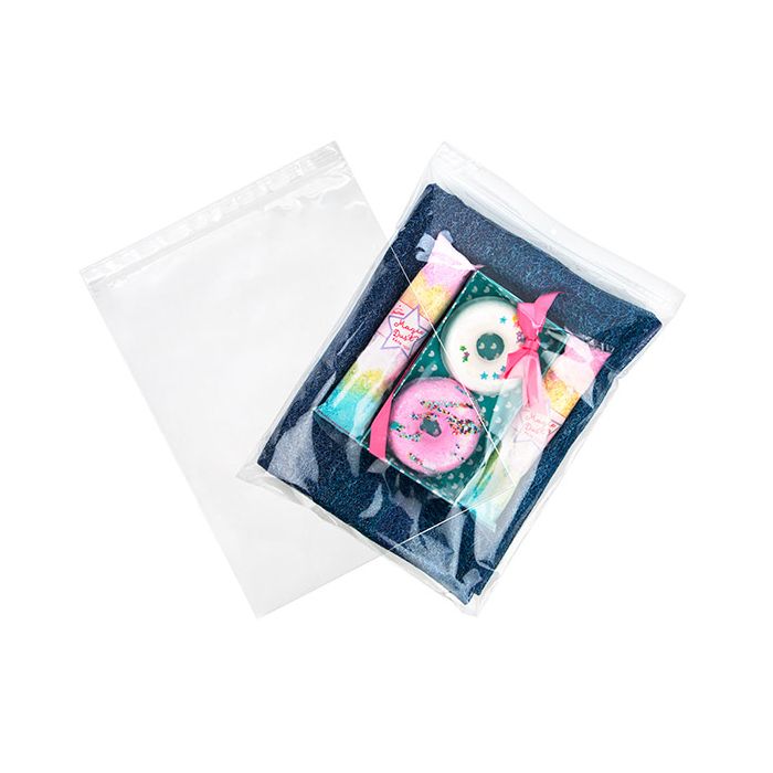 Grip Seal Bags with Hang hole 25.5x33cm Crystal Clear PP 50 micron