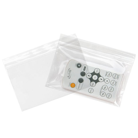 Sacchetto trasparente con chiusura a pressione 12.5x7.5cm PP 50 microns (100 pezzi) [ZC53]