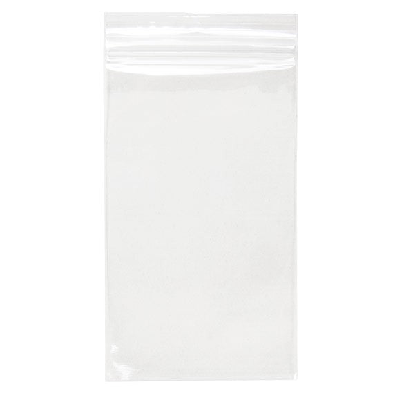 Sachet zip à transparence cristalline avec trou de suspension 7,6x12,7cm (100 pièces) [ZR35]