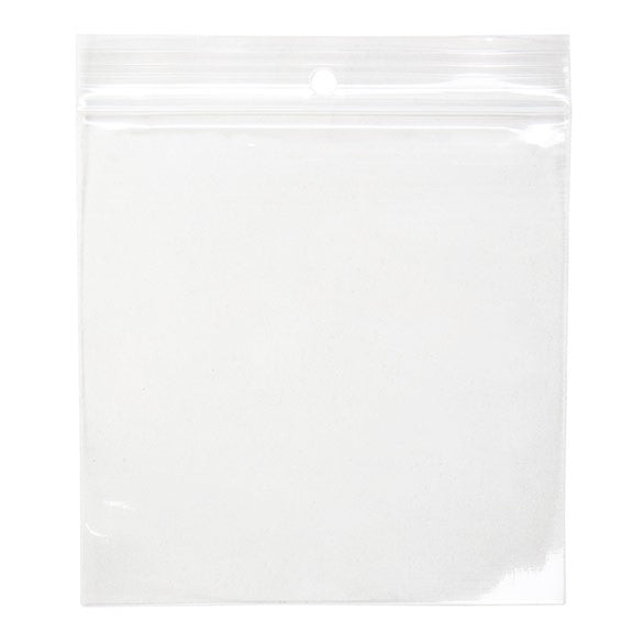 Druckverschlussbeutel mit Euroloch 10x10cm Transparent PP 50 Mikron (100 Stück) [ZR44]