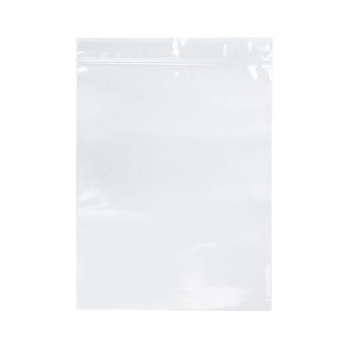 Sachet zip à transparence cristalline avec trou de suspension + trou d'aération 17,8x22,9cm (100 pièces) [ZR79V]