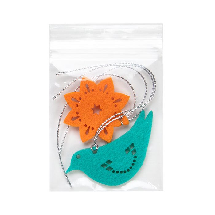 Druckverschlussbeutel 6.5x7.5cm Kristallklar PP 75 Mikron (100 Stück) [Z3C2H3]