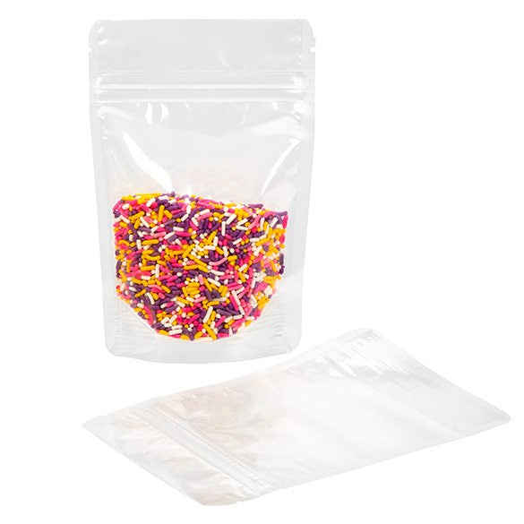Standbodenbeutel Transparent 10.2x6x15.2cm | 57 Gramm (100 Stück) [ZBG2]