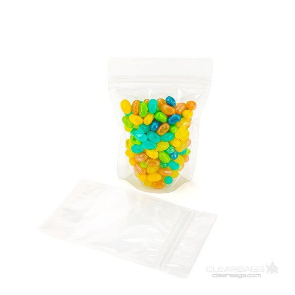 Standbodenbeutel Transparent 10.2x6x15.2cm | 57 Gramm (100 Stück) [ZBG2]