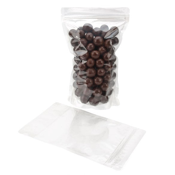 Standbodenbeutel Transparent 14.6x7.9x23cm | 170 Gramm (100 Stück) [ZBG58]