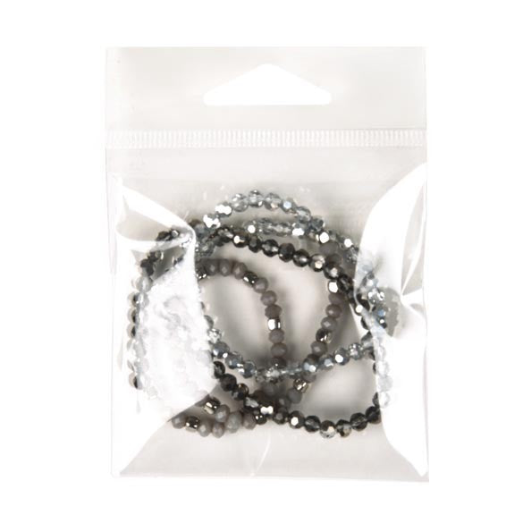 Sachet refermable à trou de suspension euro et transparence cristalline avec ouverture en haut 7.6x7.6cm (500 pièces) [J3T]