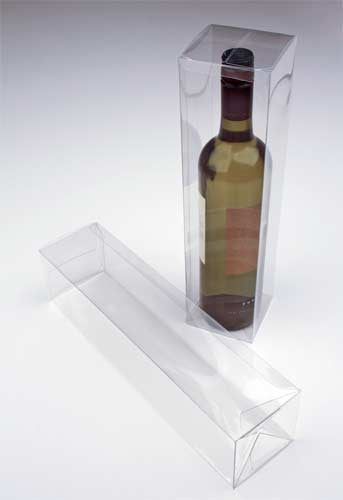 Klarsichtschachteln für Flaschen Transparent 8,6x8,6x32,1cm (25 Stück) [PLB176]