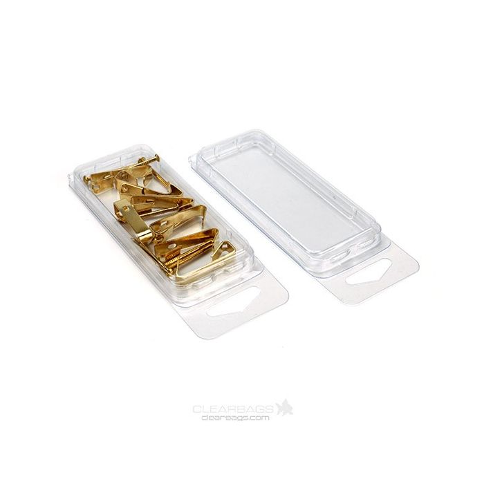 Boîtier plastique double coque avec cavalier 3x0.7x 7.4cm (100 pièces) [CLM3]