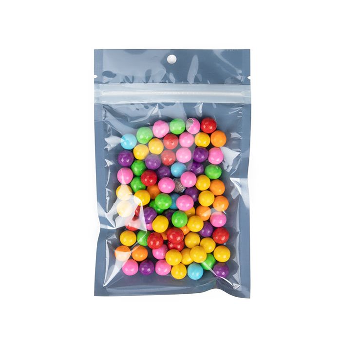 Ecologico Sacchetto trasparente con chiusura a pressiones nero 9.2x12.7 cm (100 pz) [HZBBE4B]