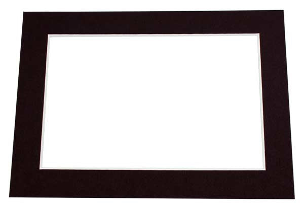 Passe-partout nero 19.1x24.1cm Finestra - Dimensioni esterne 27.9x35.6cm (25 pezzi) [MS30021]
