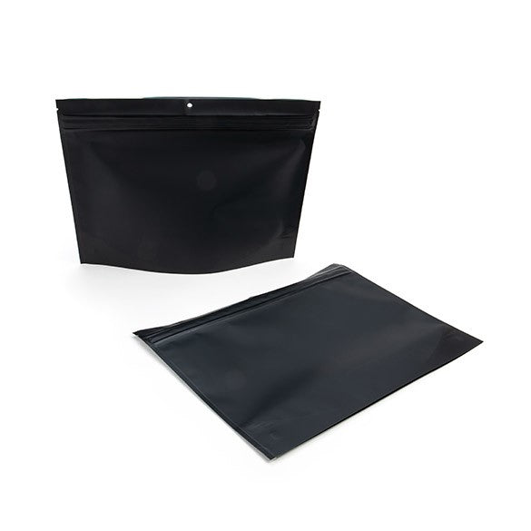 Kindersichere Beutel Mattschwarz 30.5x10.2x22.9cm (100 Stück) [CRP129MB]