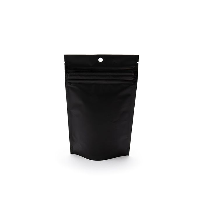 Child Resistant Pouch Bags Matte Black 10,2x6,4x15,2cm