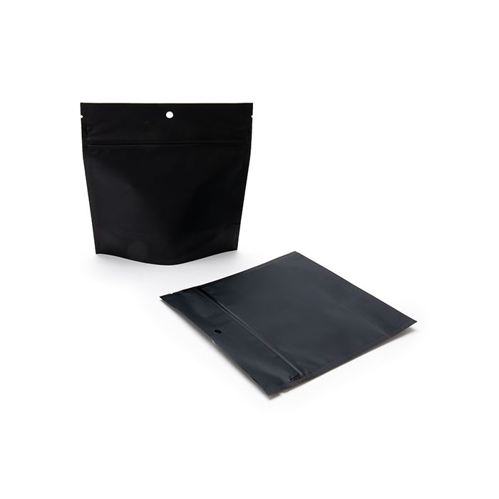 Busta doypack nero opaco a prova di bambino 15,2x6,4x15,2cm (100 pezzi) [CRP66MB]