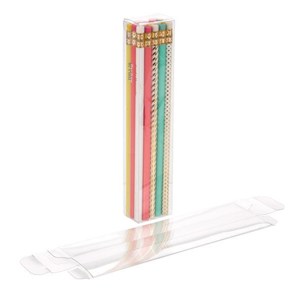 Klarsichtschachteln 3.8x2.5x19.1cm Transparent (25 Stück) [FPB340]