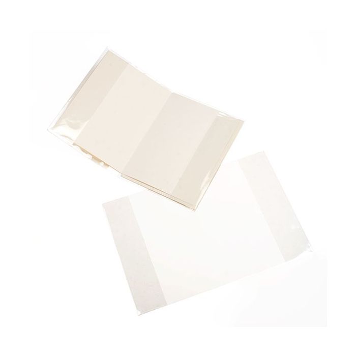 Couverture pliable à transparence cristalline pour enveloppe + carte 17.6 x 24.8cm (100 pièces) [CJA6]