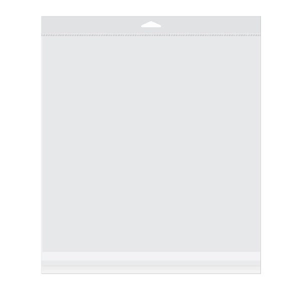 Headerbeutel Transparent 31.8x31.4cm Wiederverschließbar (100 Stück) [HB12X12]