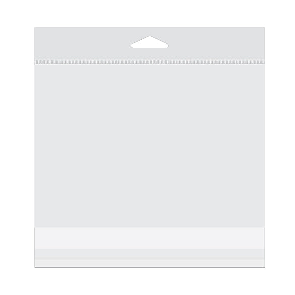 Headerbeutel Transparent 18.4x12.7cm Wiederverschließbar (100 Stück) [HB5S]