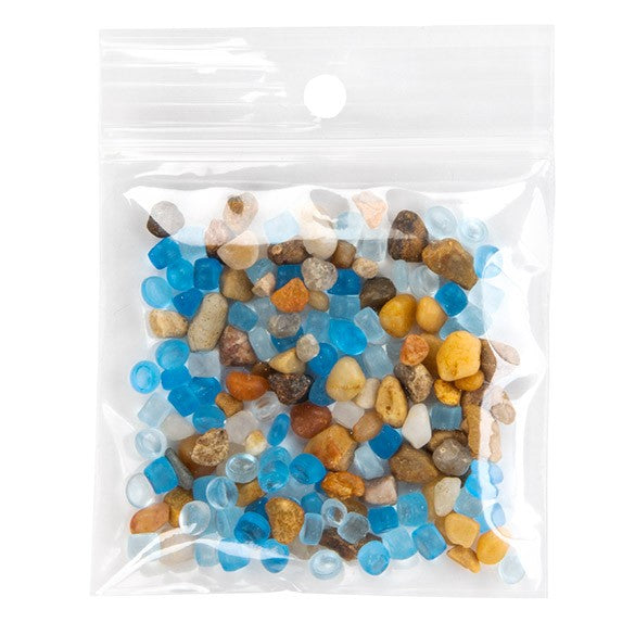 Sacchetto trasparente con chiusura a pressione e foro 6.5x6.5cm PP 75 microns (100 pezzi) [Z3R2H2H]
