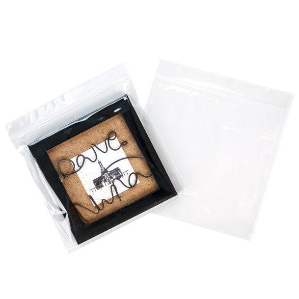 Sacchetto trasparente con chiusura a pressione e foro di aerazione 15x15cm PP 50 microns (100 pezzi) [ZC66V]