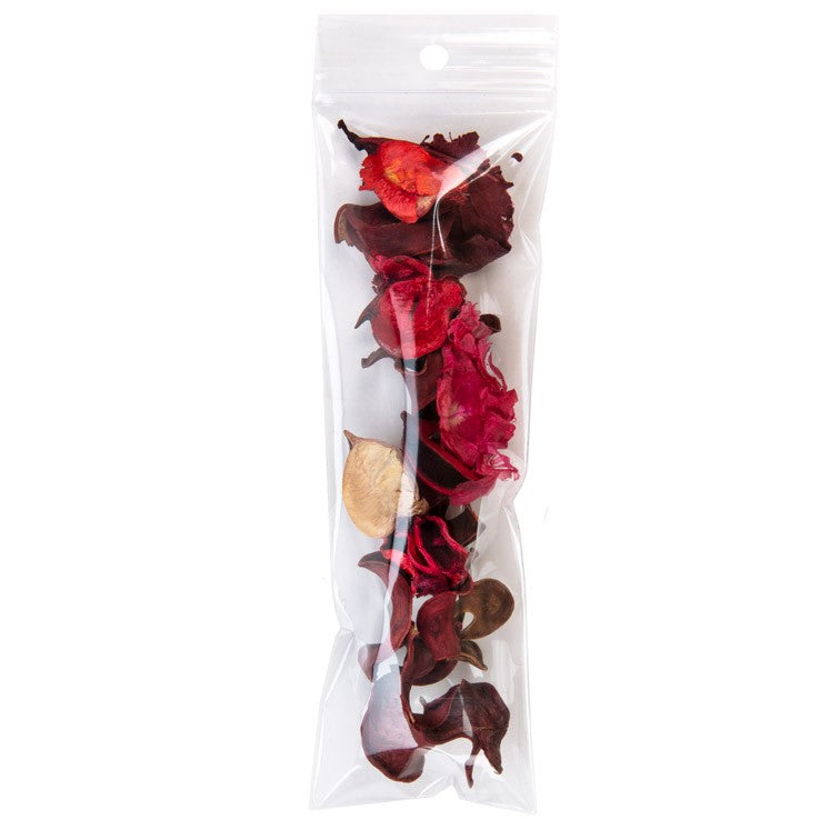 Sachet zip à transparence cristalline avec trou de suspension 5,1x15,2cm (100 pièces) [ZR26]